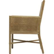 Picture of SQUARE BACK CANED ARM CHAIR
