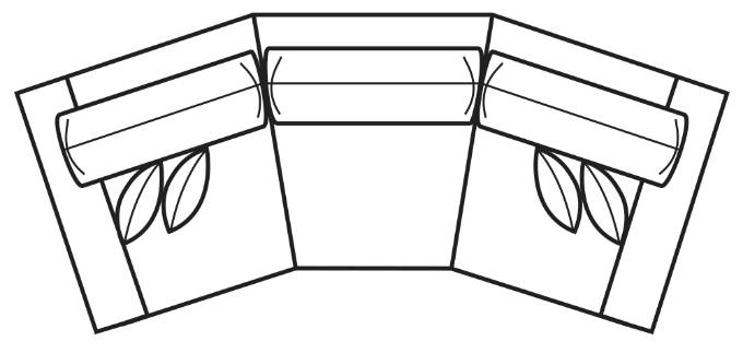 Picture of CAMDEN-28 WEDGE SOFA