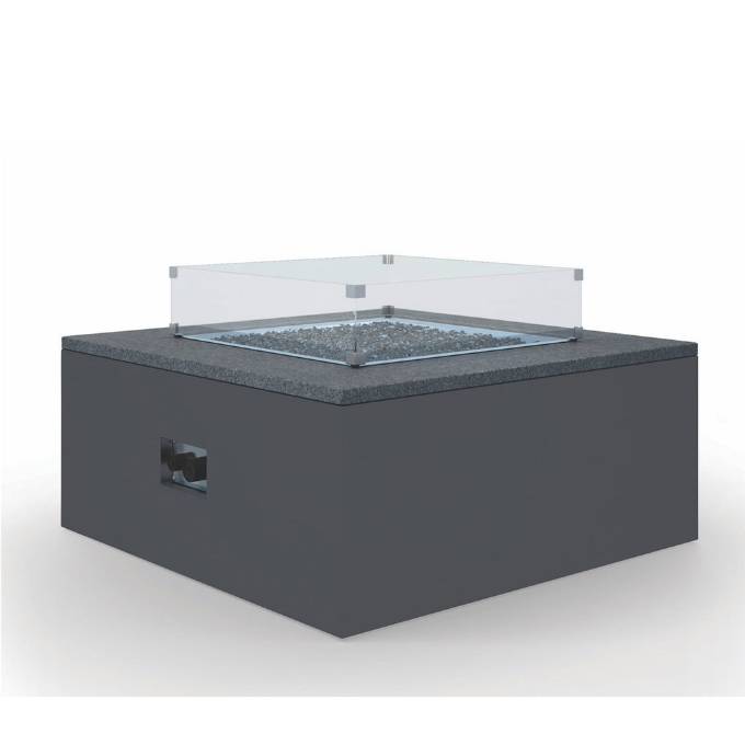 Picture of BLACK GRANITE SQUARE FIRE TABLE