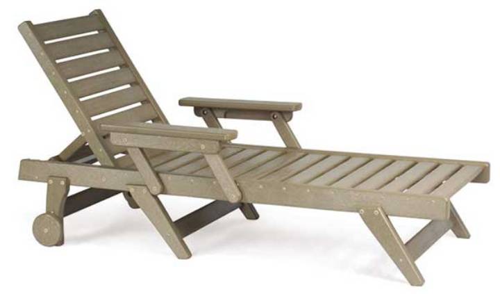 Picture of CHAISE LOUNGE CHAIR WITH WHEELS