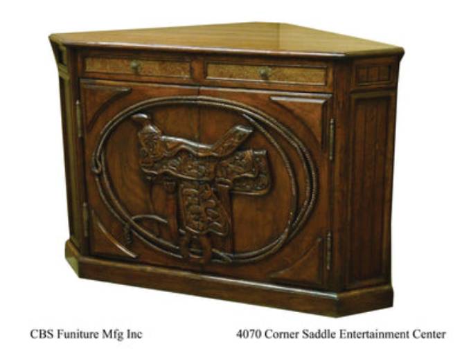 Picture of 4070 CORNER SADDLE ENTERTAINMENT CENTER