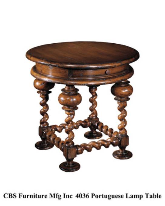 Picture of 4036 PORTUGUESE LAMP END TABLE