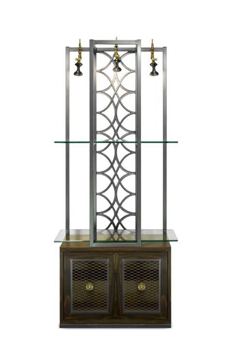 Picture of ISCHIA SHELF WITH WOOD CABINET