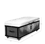Picture of DALAL UPHOLSTERED TRUNK
