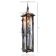 Picture of MAGGIORE SLIM EXTERIOR LANTERN SCONCE