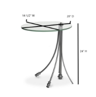 Picture of SANDRO GLASS SIDE TABLE
