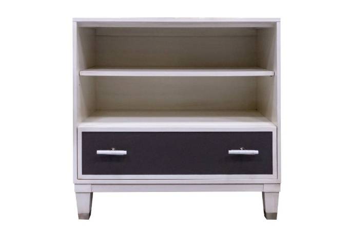 Picture of BOOKSHELF WITH LEATHER DRAWER FRONT