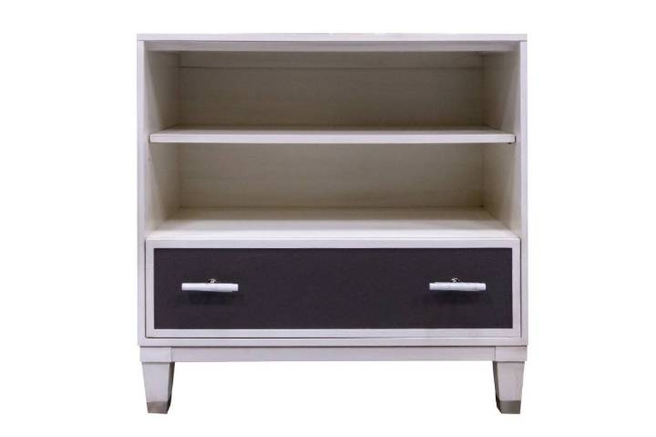 Picture of BOOKSHELF WITH LEATHER DRAWER FRONT