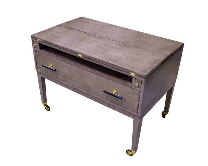 Picture of MULTI-FACET 36" WORK TABLE WITH DOUBLE FLIP TOP & LARGE CASTER