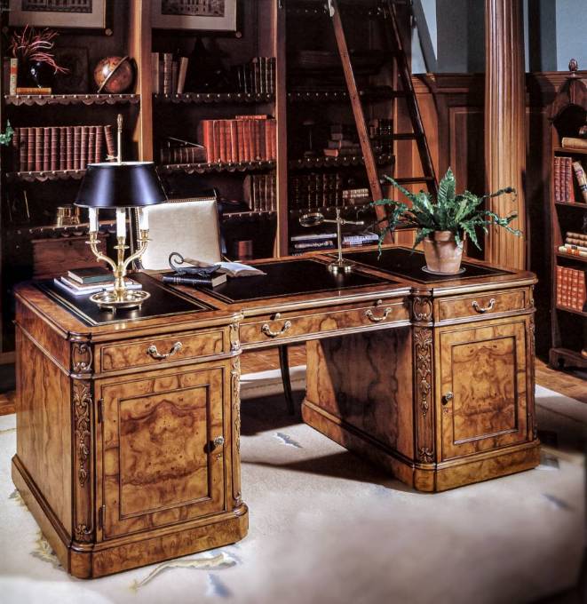 Picture of FRENCH REGENCE DOUBLE PEDESTAL DESK