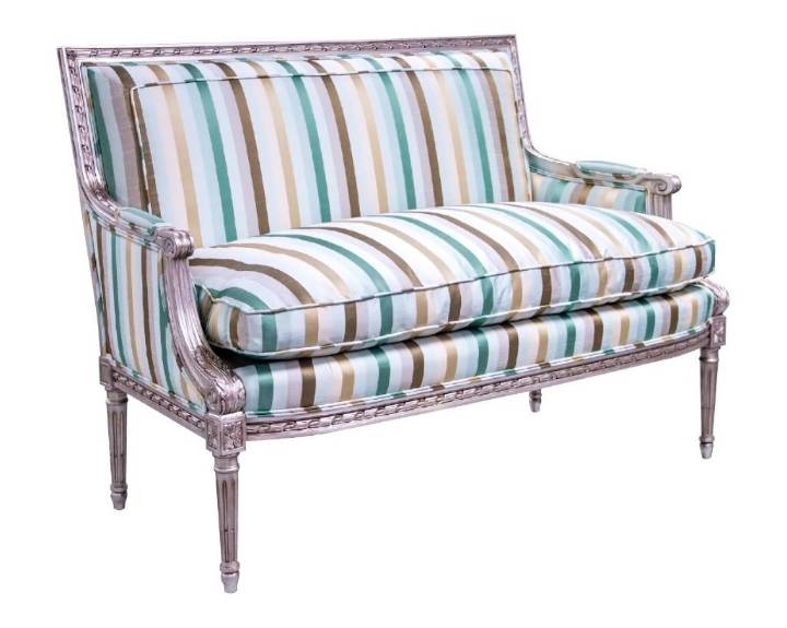 Picture of LOUIS XVI LOVESEAT WITH BOXED BACK