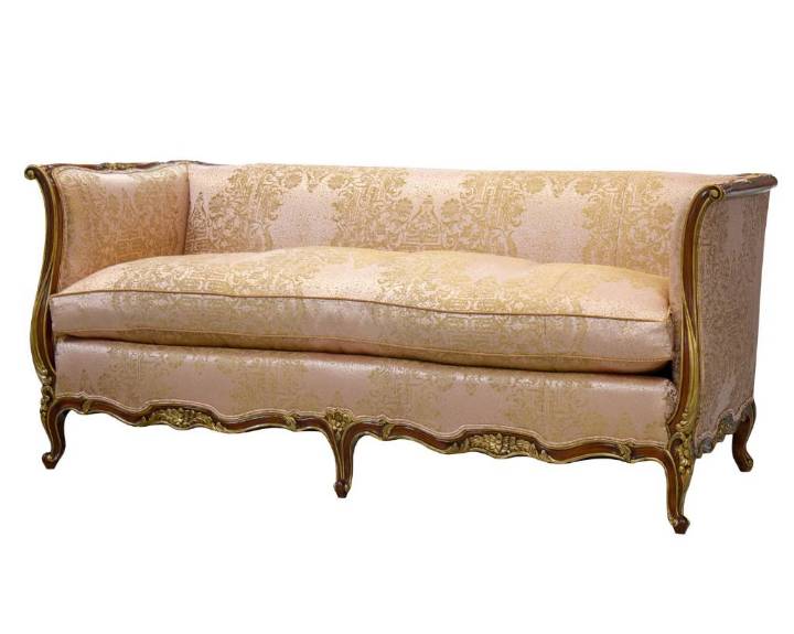 Picture of LOUIS XV LOVESEAT WITH CARVED APRON