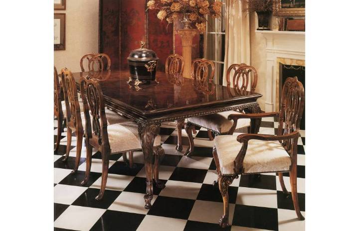 Picture of CHIPPENDALE RECTANGULAR DINING TABLE