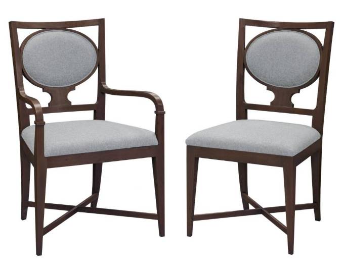 Picture of CATHERINE OVAL BACK ARM CHAIR