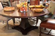 Picture of ARBOR & ORE  -72'' CARVED ROUND DINING TABLE