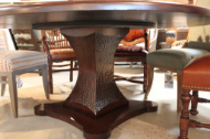 Picture of ARBOR & ORE  -72'' CARVED ROUND DINING TABLE