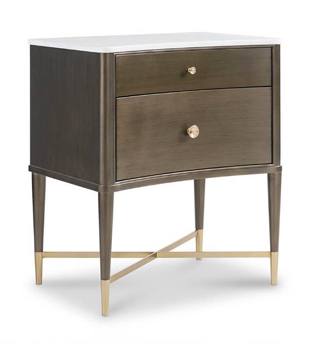 Picture of NOVELLA NIGHTSTAND WITH STONE TOP