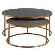 Picture of ARAGON NESTING COFFEE TABLES, S/2, GRAY