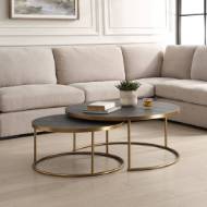 Picture of ARAGON NESTING COFFEE TABLES, S/2, GRAY