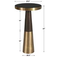 Picture of FORTIER ACCENT TABLE, ESPRESSO