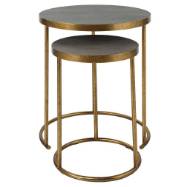 Picture of ARAGON NESTING TABLES, S/2, GRAY