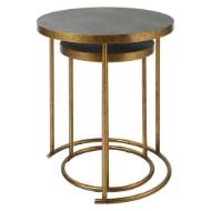Picture of ARAGON NESTING TABLES, S/2, GRAY