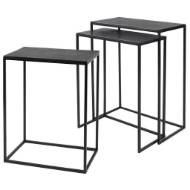 Picture of COREENE NESTING TABLES, BLACK, S/3