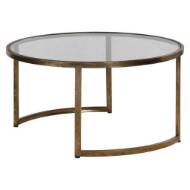 Picture of RHEA NESTING COFFEE TABLES, GOLD, S/2