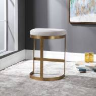 Picture of IVANNA COUNTER STOOL, GOLD - BEIGE