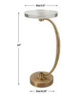 Picture of WAVENEY DRINK TABLE, BRASS