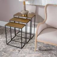 Picture of COREENE NESTING TABLES, GOLD, S/3
