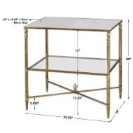 Picture of HENZLER LAMP TABLE, GOLD