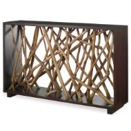 Picture of TEAK MAZE CONSOLE TABLE