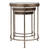 Picture of INDIA NESTING TABLES, GOLD, S/3