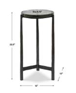 Picture of ETERNITY ACCENT TABLE, GUNMETAL