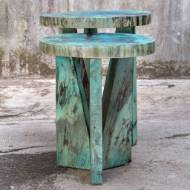 Picture of NADETTE NESTING TABLES, BLUE, S/2