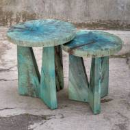 Picture of NADETTE NESTING TABLES, BLUE, S/2