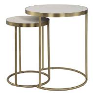 Picture of ARAGON NESTING TABLES, S/2, WHITE