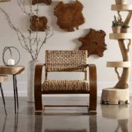 Picture of REHEMA ACCENT CHAIR, PECAN
