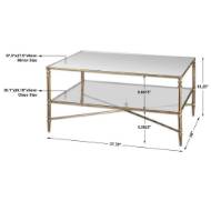 Picture of HENZLER COFFEE TABLE, GOLD