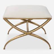 Picture of CROSSING SMALL BENCH, WHITE