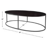 Picture of COREENE OVAL COFFEE TABLE