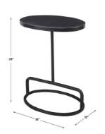 Picture of JESSENIA ACCENT TABLE, BLACK