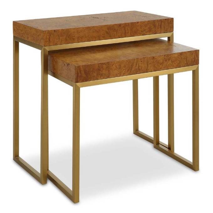 Picture of BURL-ESQUE NESTING TABLES, S/2