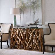 Picture of TEAK WOOD CONSOLE