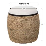 Picture of ISLAND OTTOMAN, SMALL ROUND