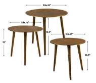 Picture of KASAI COFFEE TABLES, S/3