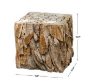 Picture of TEAK ROOT BUNCHING CUBE, NATURAL