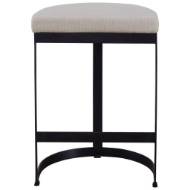 Picture of IVANNA COUNTER STOOL, BLACK - BEIGE