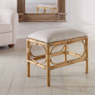 Picture of LAGUNA SMALL BENCH, WHITE